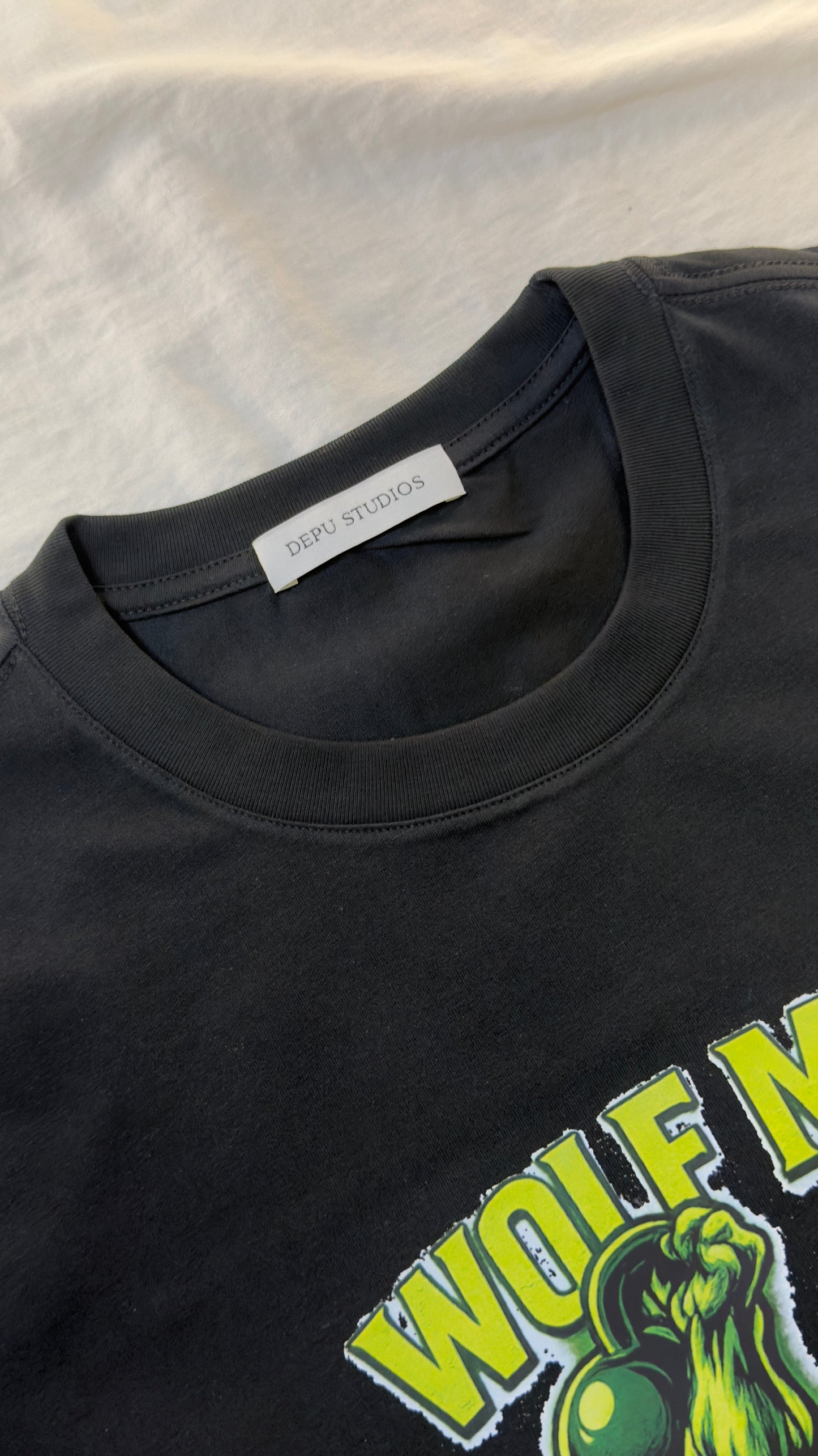 WOLF MODE 24/7 — Neon Beast Training Tee (Black Edition)