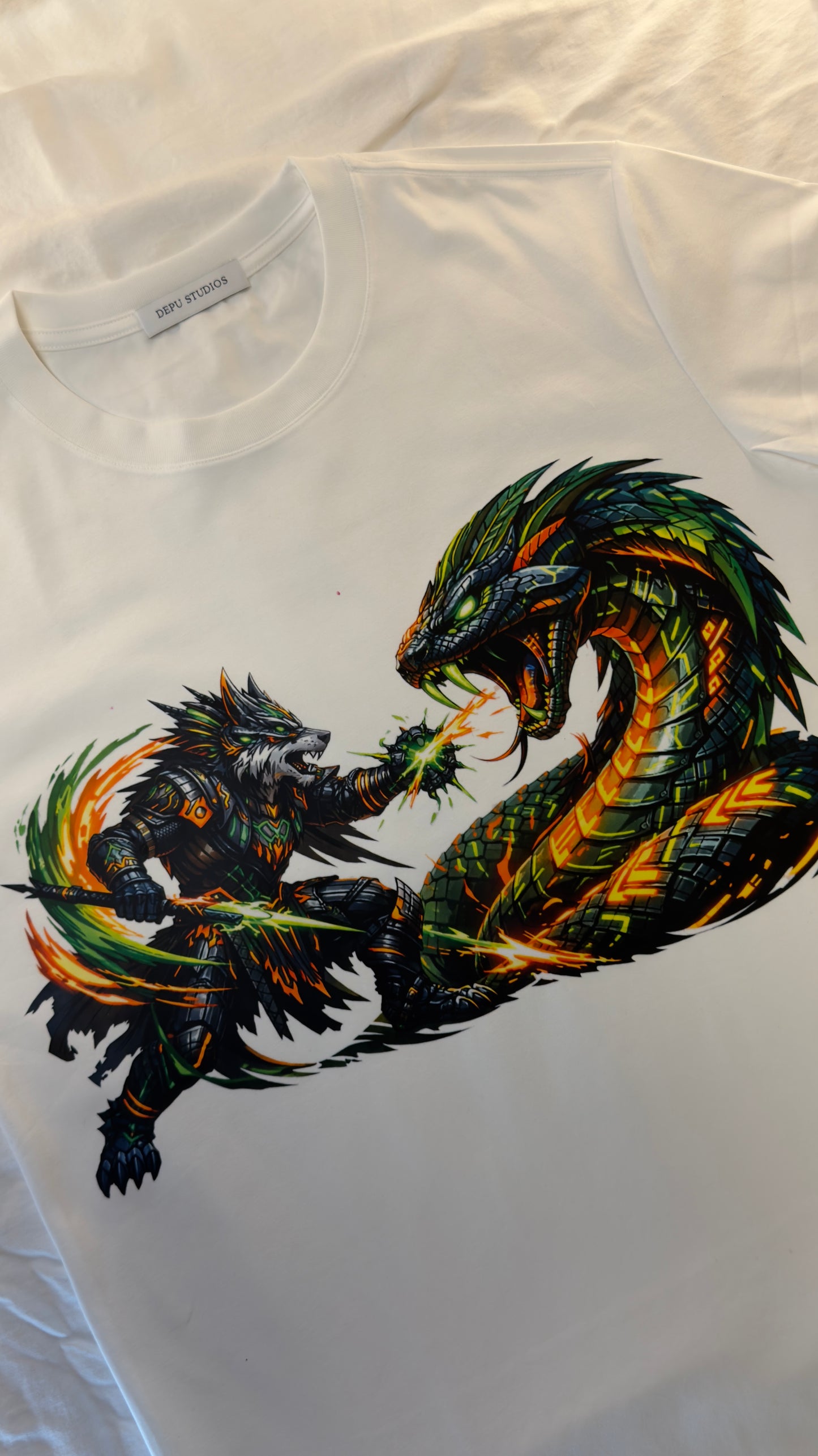 SERPENT WAR — Alpha vs Venom Tee (Sand Edition)