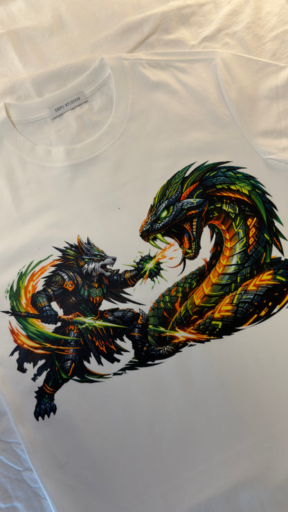 SERPENT WAR — Alpha vs Venom Tee (Sand Edition)