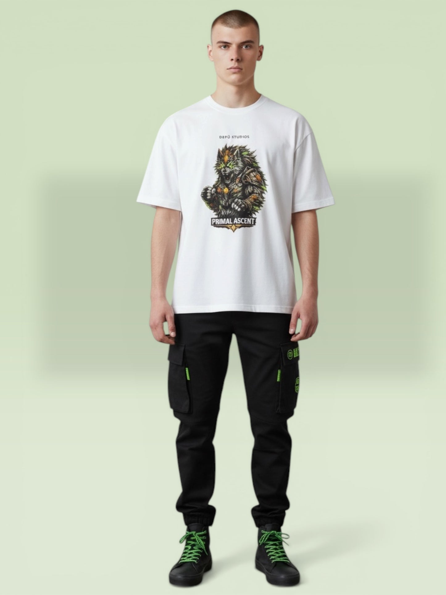 PRIMAL ASCENT — Alpha Evolution Tee (White Edition)